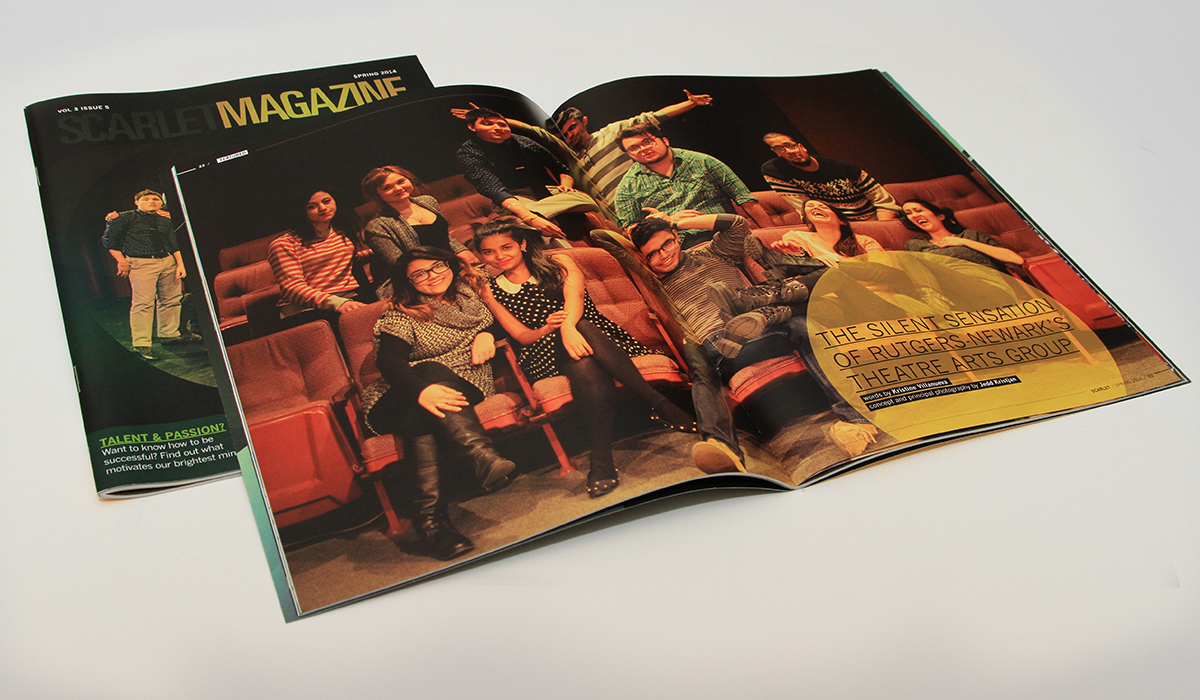 Theater spread within Scarlet Magazine