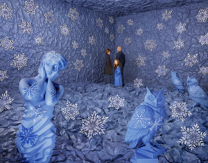 Pictured: detail of a photograph by Sandy Skoglund, 'Winter'.