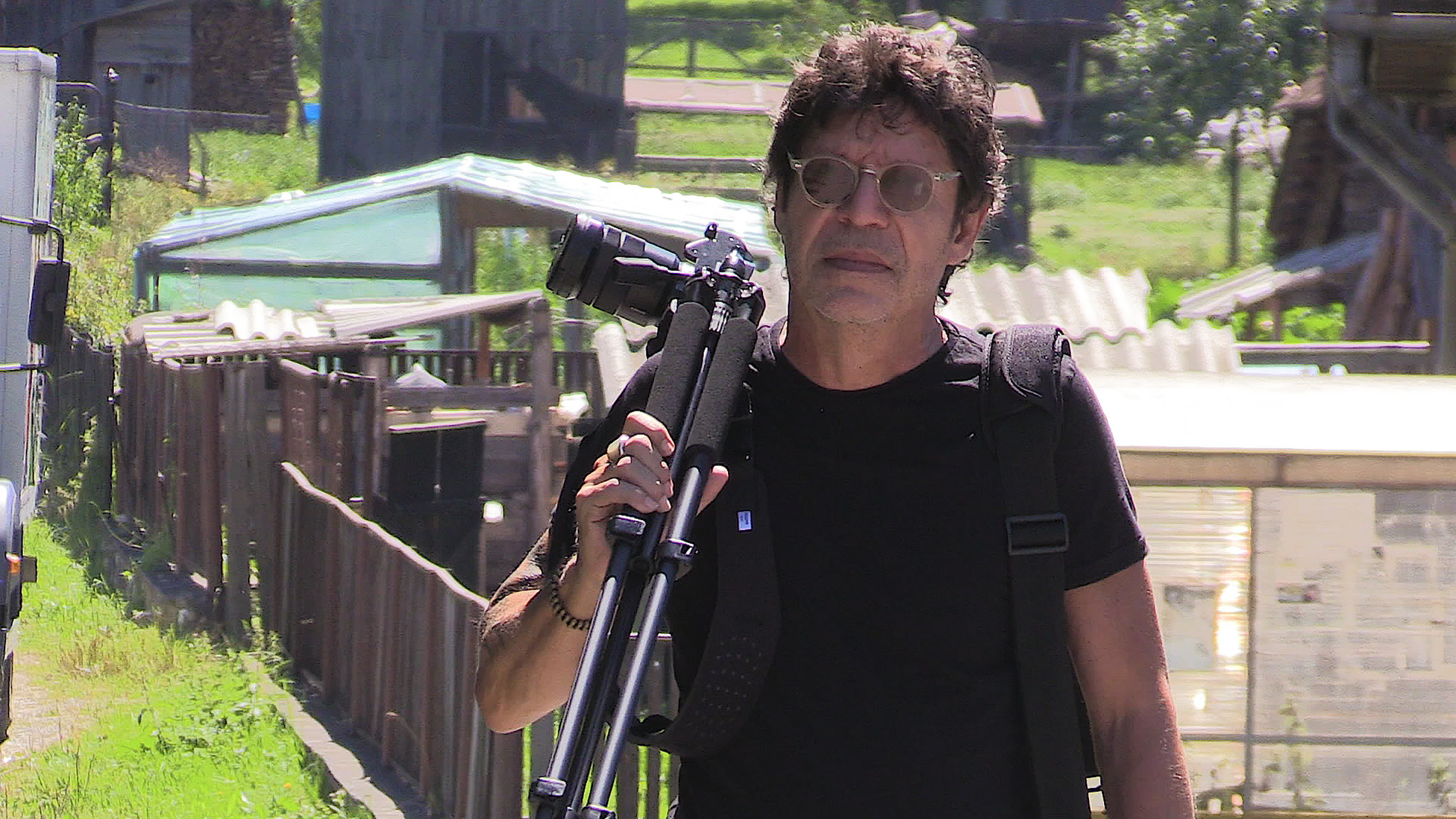 Pictured: Videographer and Professor, Edin Velez.